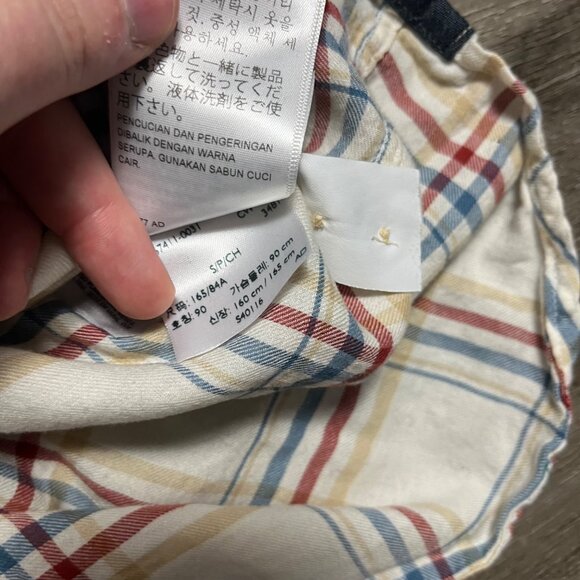 Dockers Windblown Twill Long Sleeve Slim Fit Plaid Shirt Multi Men’s Size S - Picture 9 of 9